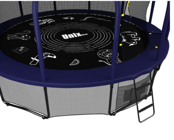 Батут UNIX line SUPREME GAME 14 ft (blue) Батут UNIX line SUPREME GAME 14 ft (blue)