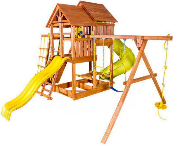 Игровая площадка Playgarden "SkyFort Deluxe II" с двухволновой горкой, горкой-трубой и рукоходом Игровая площадка Playgarden "SkyFort Deluxe II" с двухволновой горкой, горкой-трубой и рукоходом