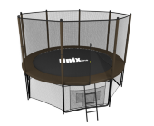 Батут UNIX line 8 ft Black&Brown (outside)