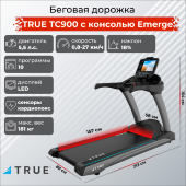 Беговая дорожка TRUE TC900 c консолью Emerge Беговая дорожка TRUE TC900 c консолью Emerge